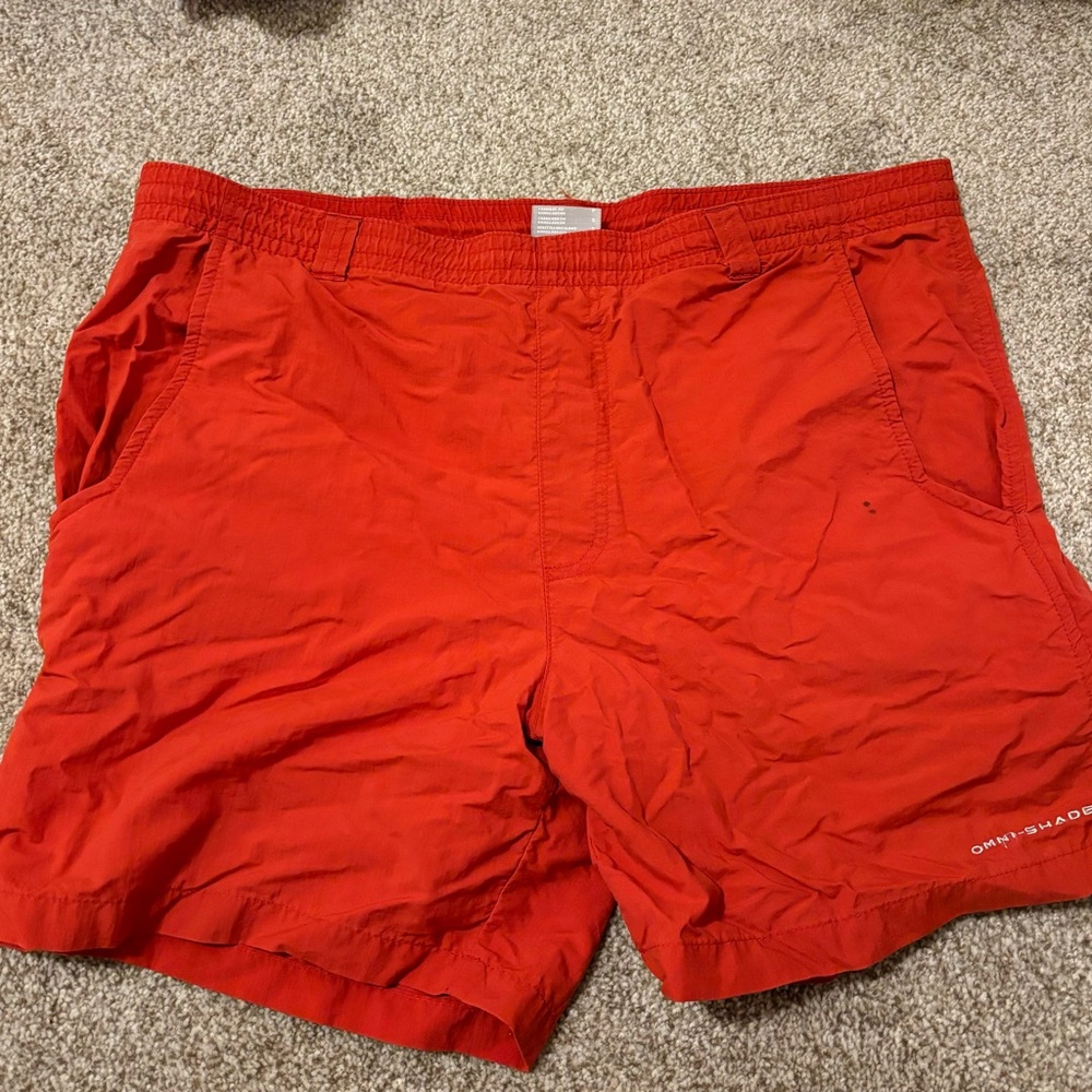 Columbia Bold Red Swim Trunks